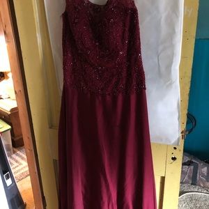 Womens bridal dress Black Cherry By K&b Size 12